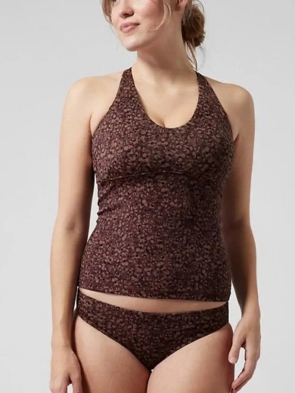 ATHLETA Triangle Tankini Top D-DD & Bikini Bottom Set, Size Small, $118 Retail